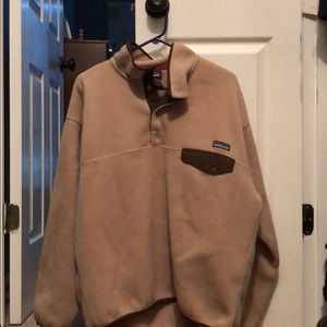 Patagonia synchilla khaki and brown fleece